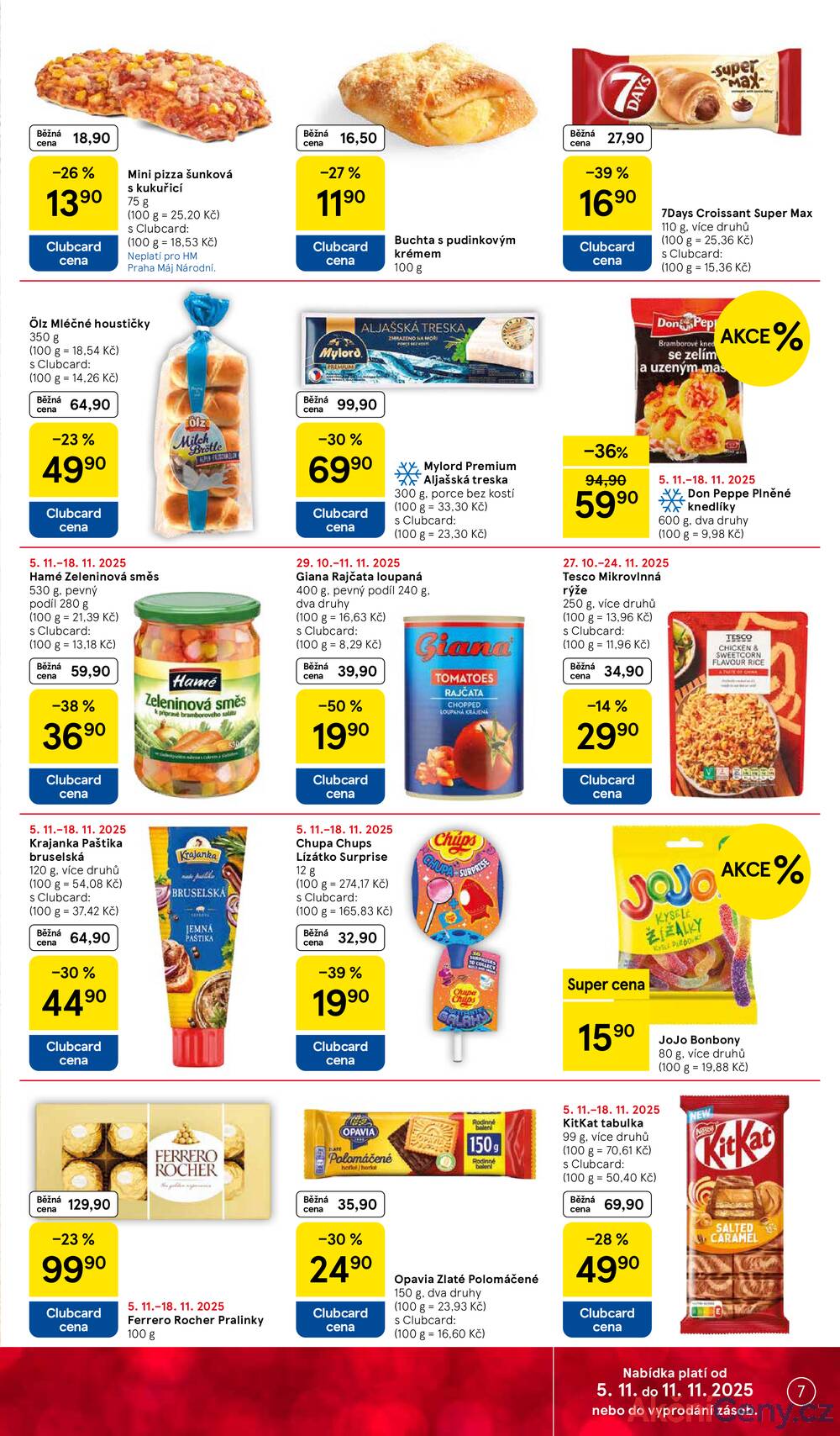 Leták Tesco
platný do 11.11.2025 - strana 7