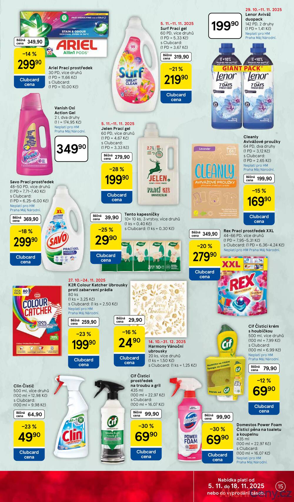 Leták Tesco
platný do 11.11.2025 - strana 15