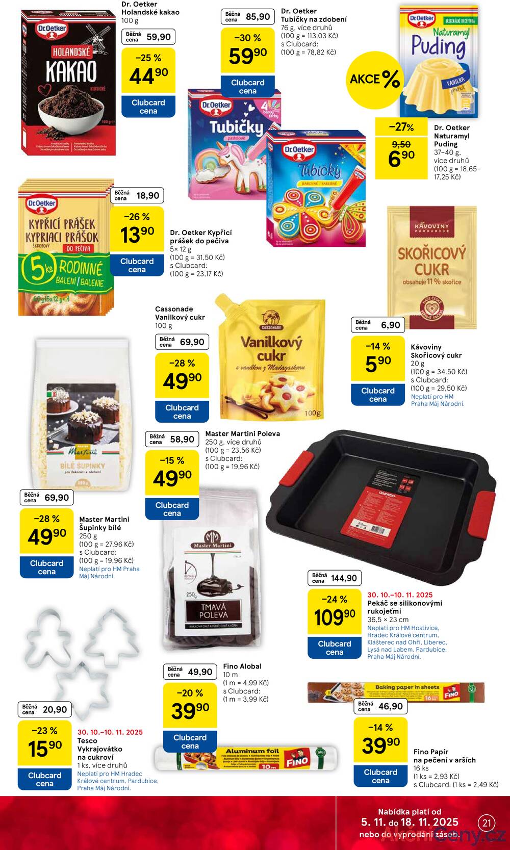 Leták Tesco
platný do 11.11.2025 - strana 21