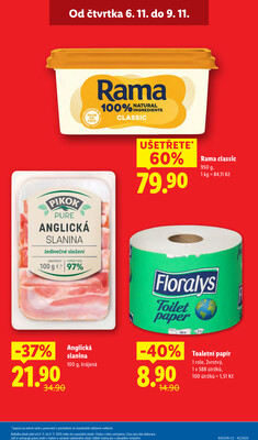 Lidl Čtvrtek od 6.11. do 9.11.2025