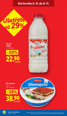 Lidl Čtvrtek od 6.11. do 9.11.2025