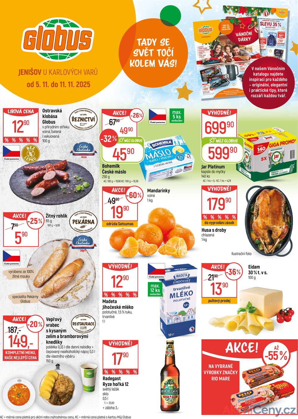 Leták Globus - Akční leták Globus 5.11. - 11.11.2025 - Globus Jenišov u Karlových Varů - strana 1 Leták Globus - Akční leták Globus 5.11. - 11.11.2025 - Globus Jenišov u Karlových Varů - strana 1