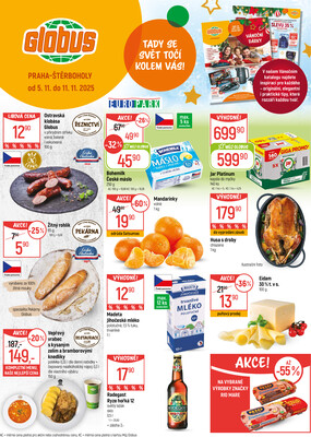 Leták Akční leták Globus 5.11. - 11.11.2025 - Globus Praha - Štěrboholy