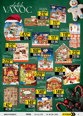 JIP Cash & Carry Brno, Praha, Ostrava, Jilemnice, Pardubice, Ostrava, Karlovy Vary, Olomouc a Zlín od 5.11. do 11.11.2025