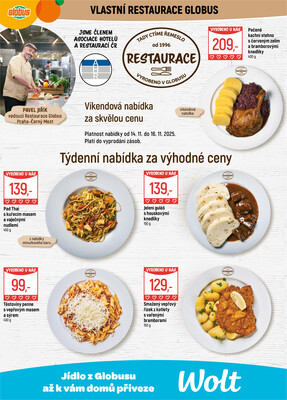 Akční leták Globus 12.11. - 18.11.2025 - Globus Praha - Centrum Černý Most