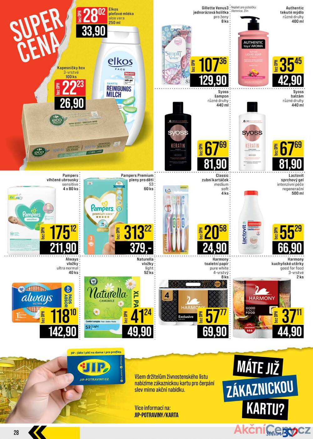 Leták JIP - JIP Cash & Carry Brno, Praha, Ostrava, Jilemnice, Pardubice, Ostrava, Karlovy Vary, Olomouc a Zlín od 12.11. do 18.11.2025 - strana 28