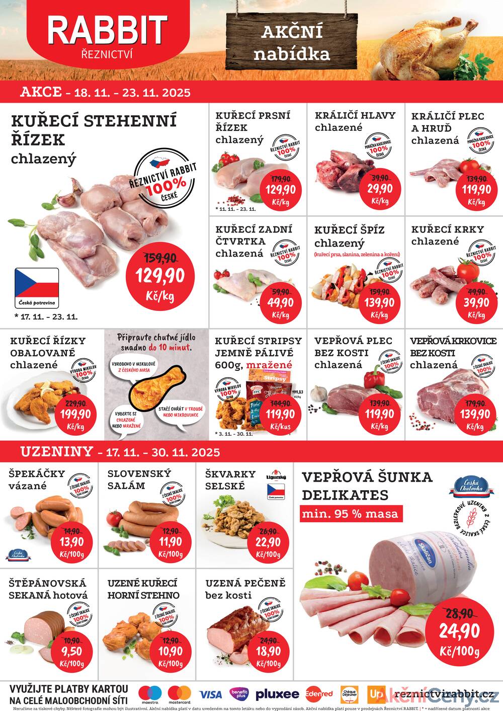 Leták RABBIT řeznictví - RABBIT řeznictví od 17.11. do 22.11.2025 - strana 1 Leták RABBIT řeznictví - RABBIT řeznictví od 17.11. do 22.11.2025 - strana 1