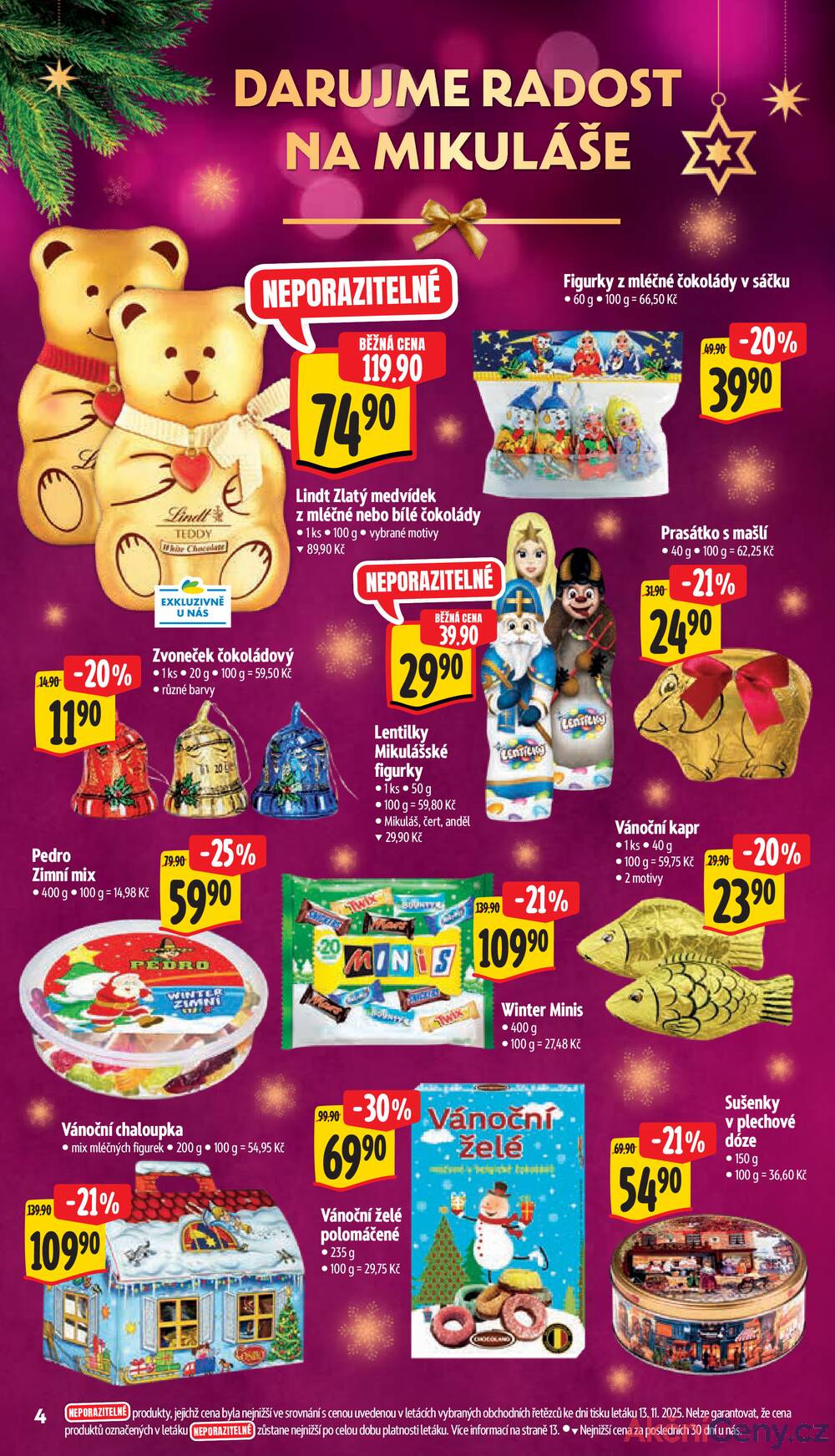 Leták Albert - Albert Supermarket od 19.11. do 25.11.2025 - strana 4 Leták Albert - Albert Supermarket od 19.11. do 25.11.2025 - strana 4