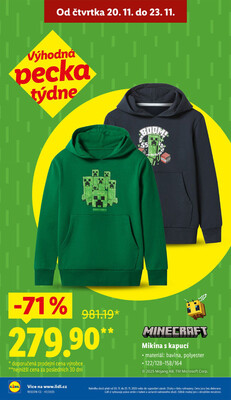 Lidl Čtvrtek od 20.11. do 23.11.2025