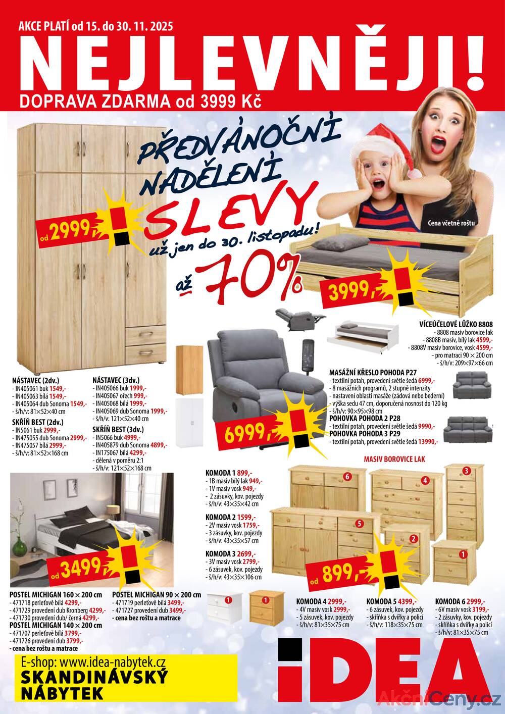 Leták IDEA nábytek - IDEA nábytek od 15.11. do 30.11.2025 - strana 1
