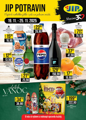 JIP Cash & Carry České Budějovice, Most, Náchod, Polička, Sušice a Svoboda nad Úpou od 19.11. do 25.11.2025