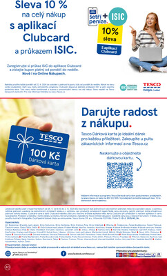 Tesco malé hypermarkety od 26.11. do 2.12.2025