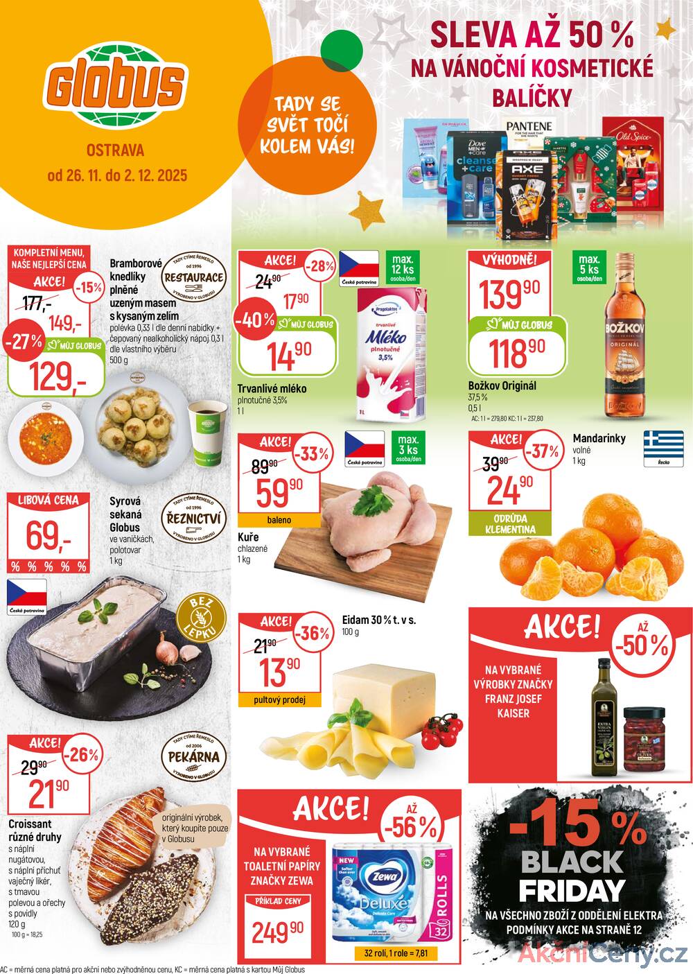 Leták Globus - Akční leták Globus 26.11. - 2.12.2025 - Globus Ostrava - strana 1 Leták Globus - Akční leták Globus 26.11. - 2.12.2025 - Globus Ostrava - strana 1