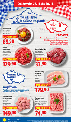 Lidl Čtvrtek od 27.11. do 30.11.2025