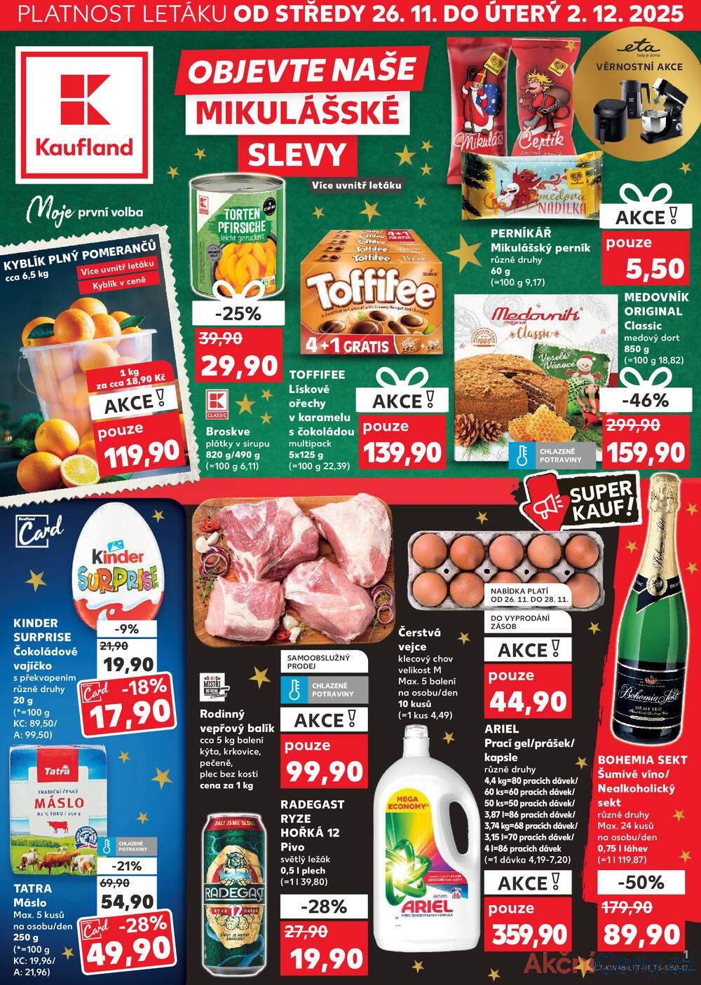 Leták Kaufland - Kaufland 26.11. - 2.12. - Kaufland - Mohelnice - strana 1