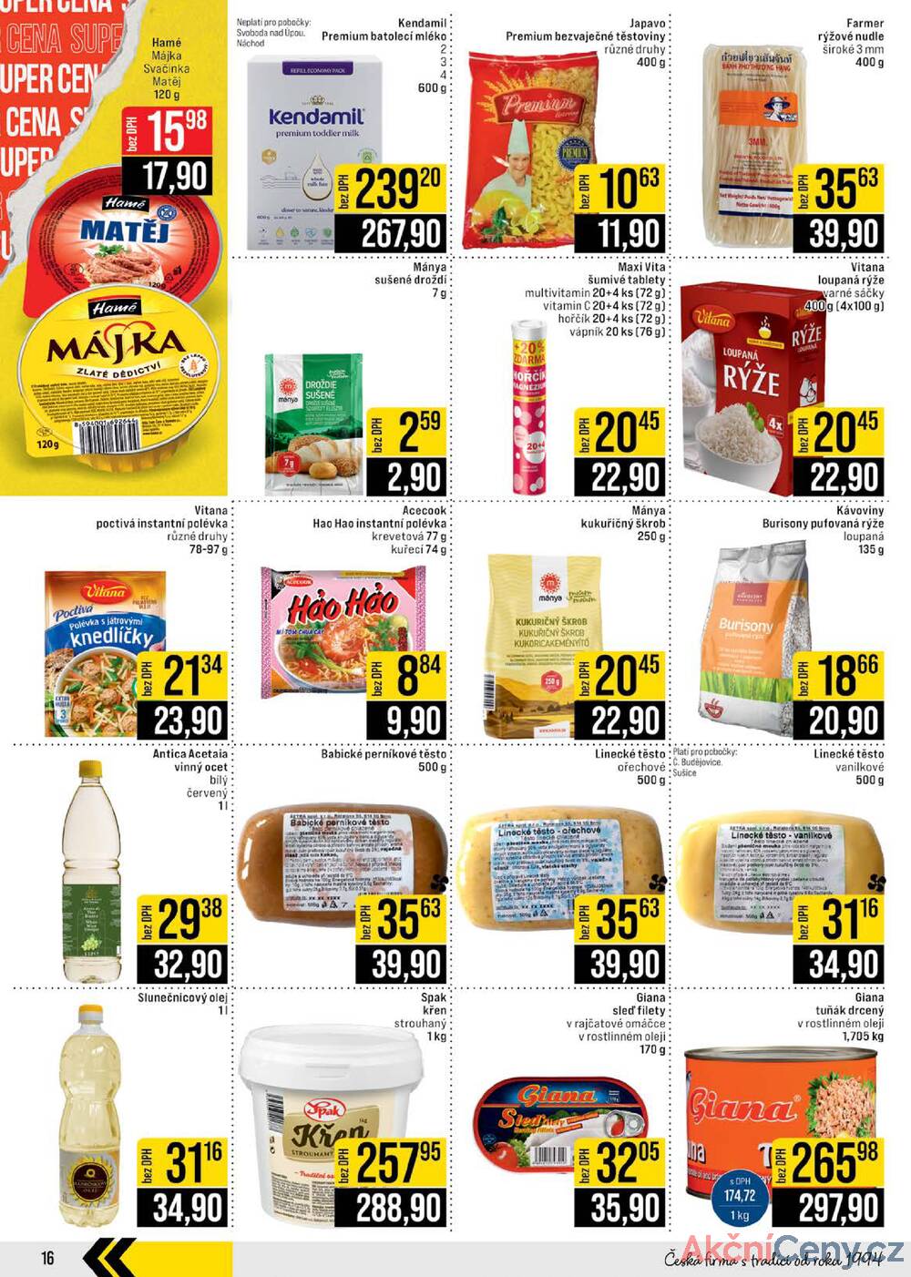 Leták JIP - JIP Cash & Carry České Budějovice, Most, Náchod, Polička, Sušice a Svoboda nad Úpou od 26.11. do 2.12.2025 - strana 16