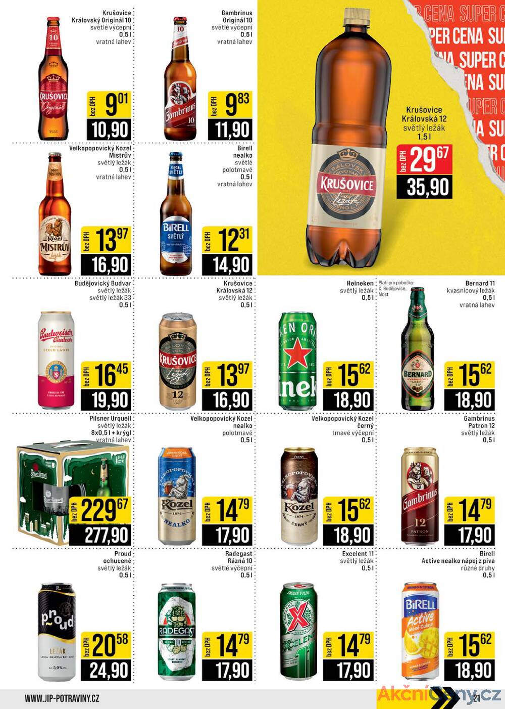 Leták JIP - JIP Cash & Carry České Budějovice, Most, Náchod, Polička, Sušice a Svoboda nad Úpou od 26.11. do 2.12.2025 - strana 21