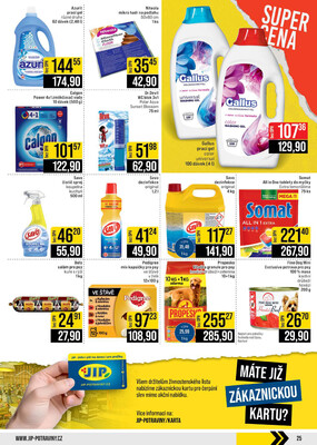 JIP Cash & Carry České Budějovice, Most, Náchod, Polička, Sušice a Svoboda nad Úpou od 26.11. do 2.12.2025