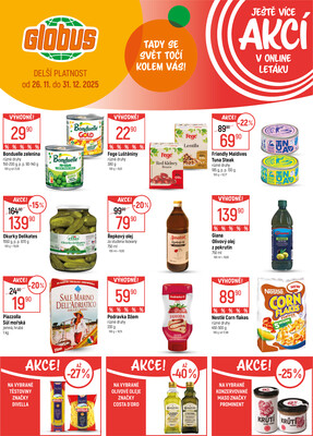 Akční leták Globus 3.12. - 9.12.2025 - Globus Chotíkov u Plzně
