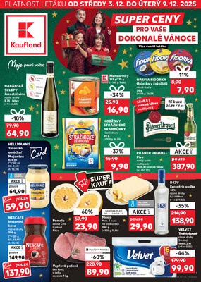 Leták Kaufland 3.12. - 9.12. - Kaufland - Rakovník (ul. Luženská)