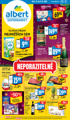 Leták Albert Supermarket Jihomoravský od 3.12. do 9.12.2025