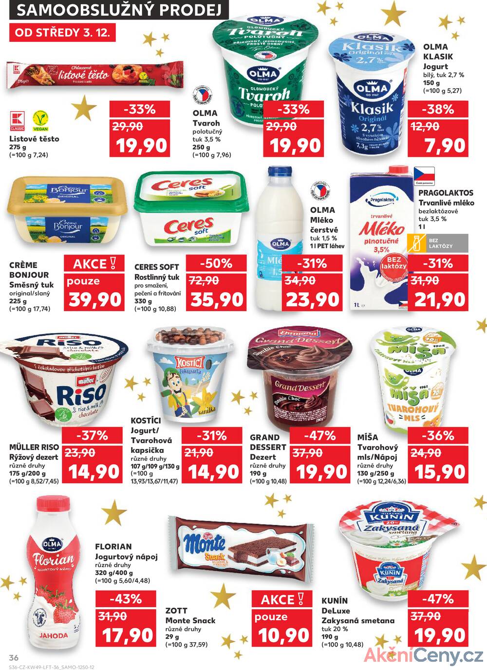 Leták Kaufland - Kaufland 3.12. - 9.12. - Kaufland - Plzeň (Sukova) - strana 36