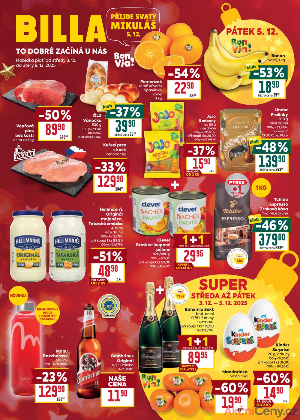 Leták Billa - Billa malý leták od 3.12. do 9.12.2025 - strana 1