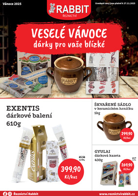 leták RABBIT řeznictví