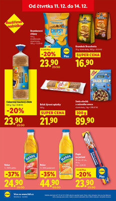 Lidl Čtvrtek od 11.12. do 14.12.2025