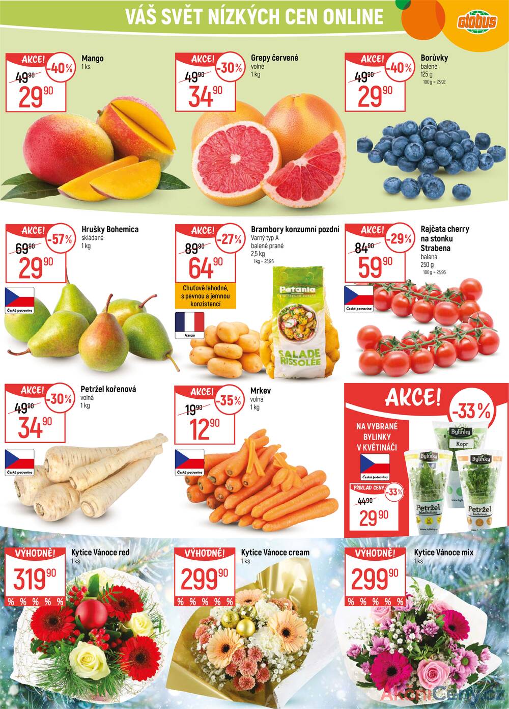 Leták Globus - Akční leták Globus 17.12. - 24.12.2025 - Globus Jenišov u Karlových Varů - strana 1