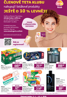 leták Teta drogerie