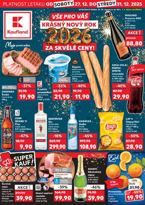 Leták Kaufland 27.12. - 31.12. - Kaufland - Havlíčkův Brod