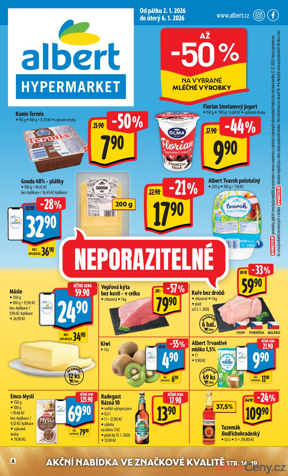 Leták Albert - Albert  Hypermarket od 2.1. do 6.1.2026 - strana 1