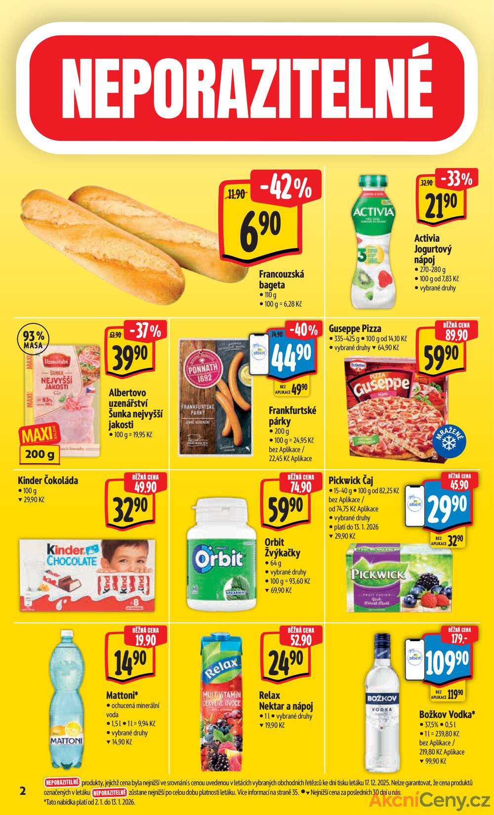 Leták Albert - Albert  Hypermarket od 2.1. do 6.1.2026 - strana 2