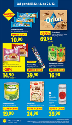 Lidl od 22.12. do 24.12.2025