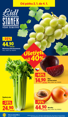 Lidl Pátek od 2.1. do 4.1.2026