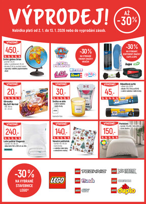 Leták Akční leták Globus 2.1. - 13.1.2026 - Globus Praha - Centrum Černý Most