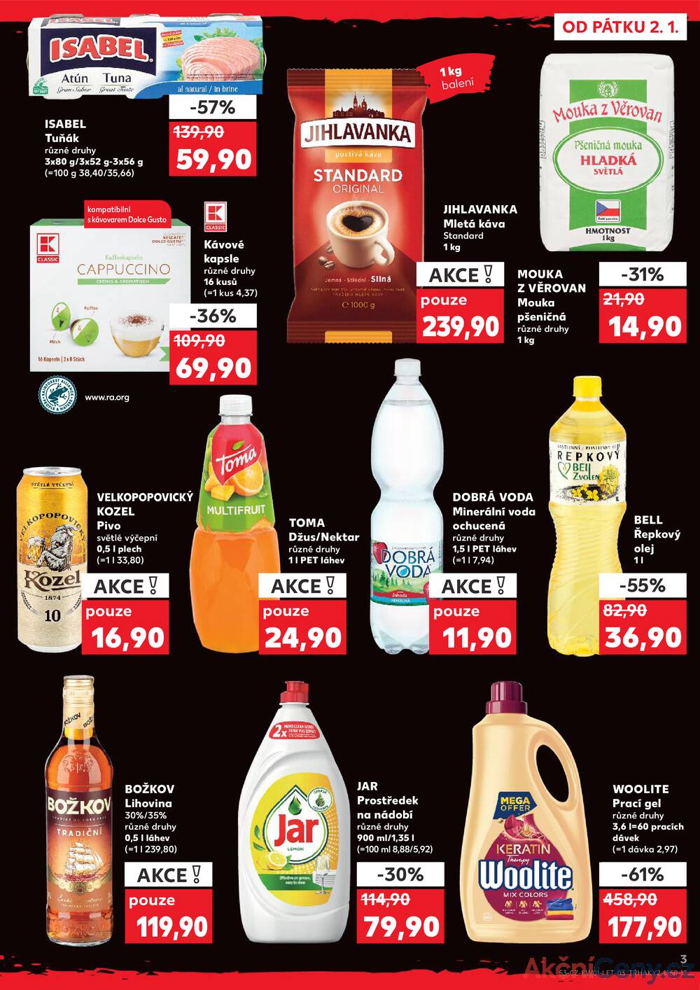 Leták Kaufland - Kaufland 2.1. - 6.1. - Kaufland - Praha 3 (Jarov) - strana 3