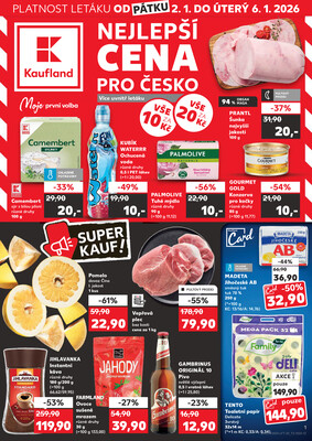 Leták Kaufland 2.1. - 6.1. - Kaufland - Havlíčkův Brod