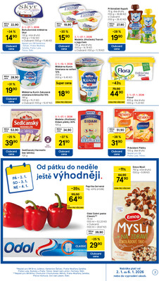 Tesco supermarkety od 2.1. do 6.1.2026