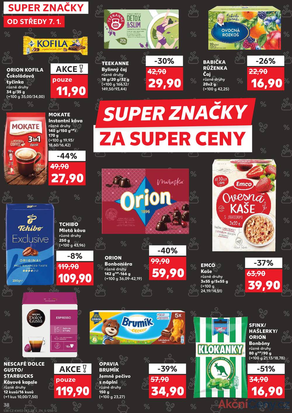 Leták Kaufland - Kaufland 7.1. - 13.1. - Kaufland - Česká Třebová - strana 38