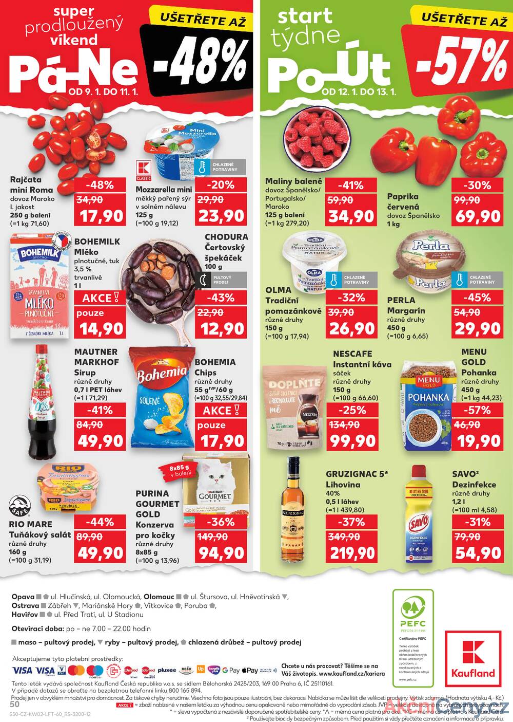 Leták Kaufland - Kaufland 7.1. - 13.1. - Kaufland - Olomouc - Štursova - strana 50