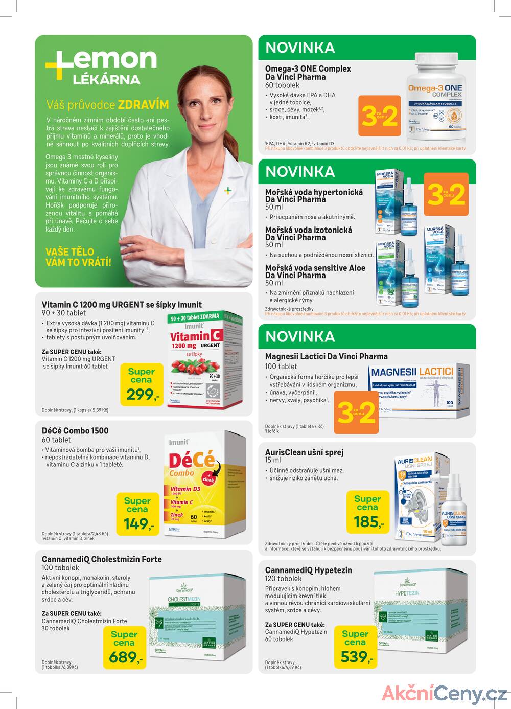 Lékárna LEMON od 2.1. do 31.1.2026