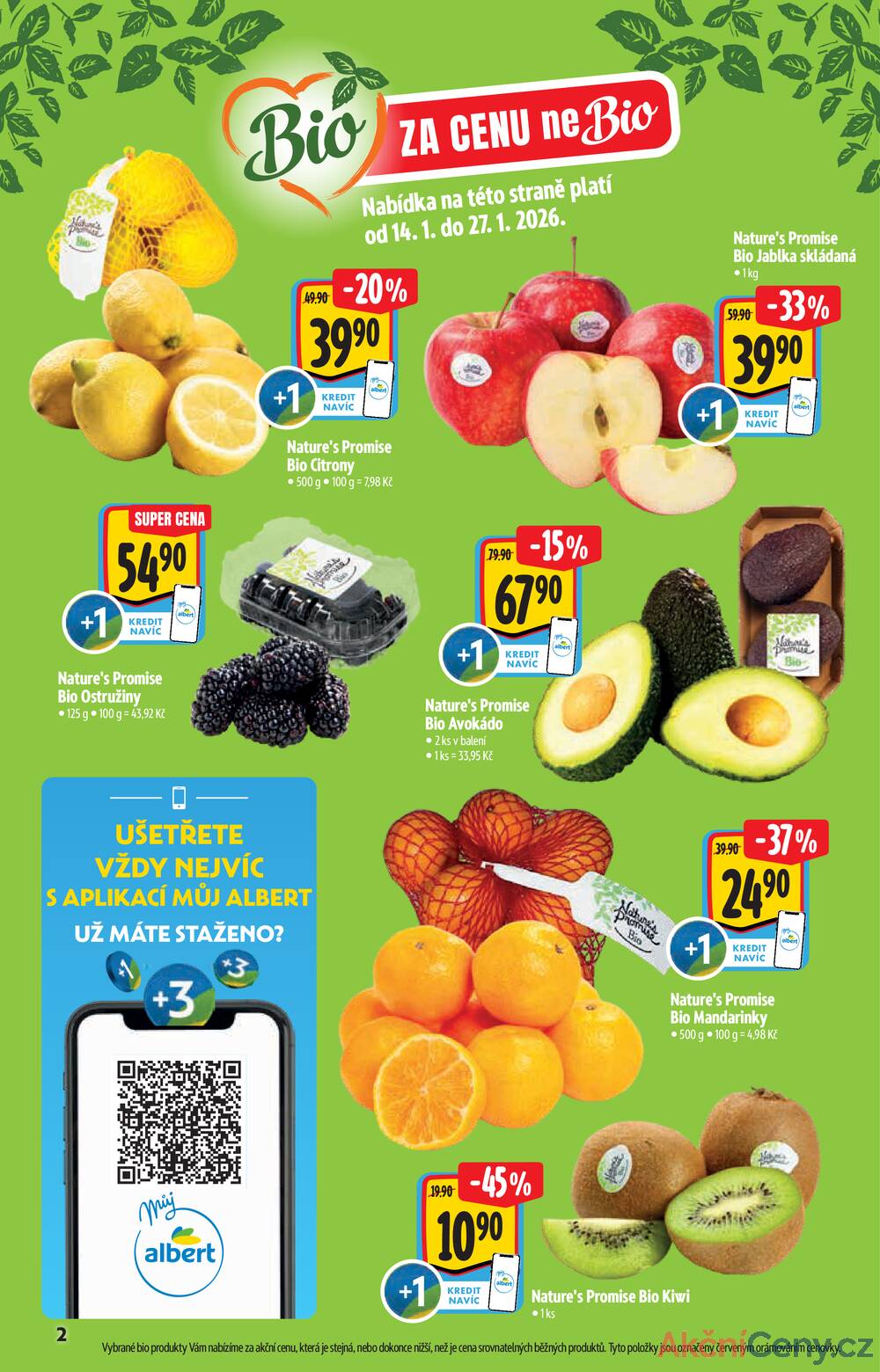 Leták Albert - Albert Hypermarket katalog Bio od 14.1. do 10.2.2026 - strana 2 Leták Albert - Albert Hypermarket katalog Bio od 14.1. do 10.2.2026 - strana 2
