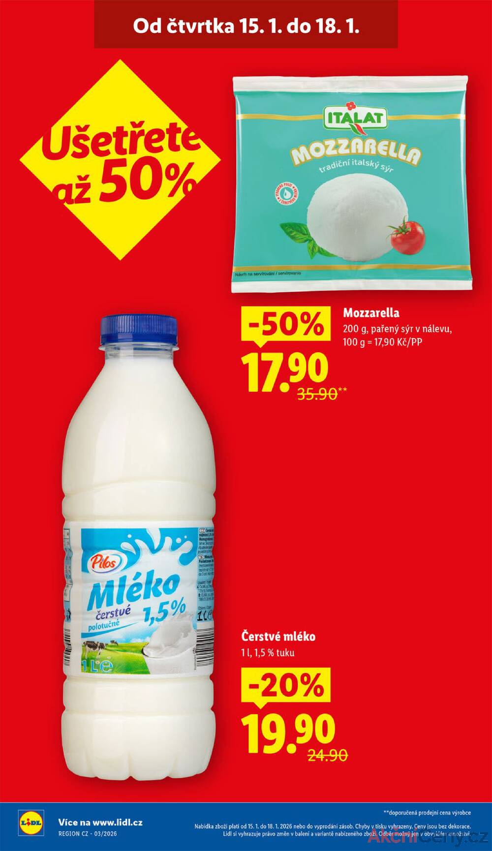 Lidl Čtvrtek od 15.1. do 18.1.2026