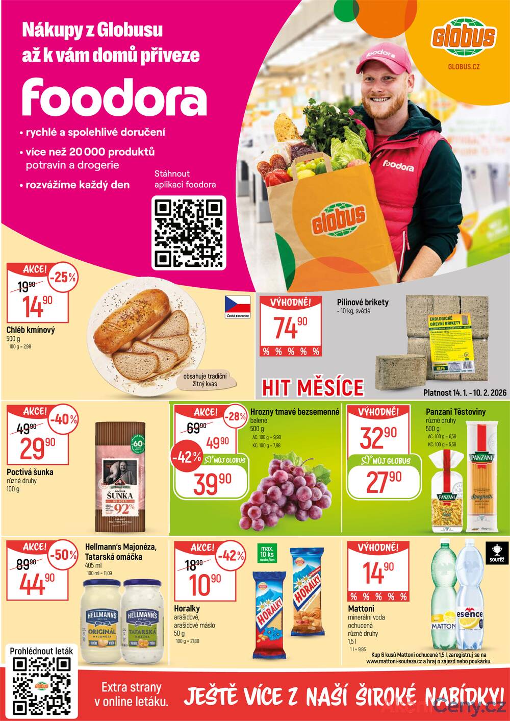 Leták Globus - Akční leták Globus 14.1. - 20.1.2026 - Globus Praha - Centrum Černý Most - strana 2
