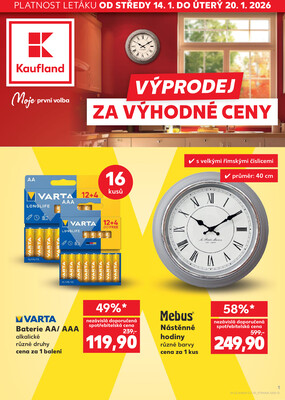 Leták Kaufland Spotřební zboží 14.1. - 25.1.
