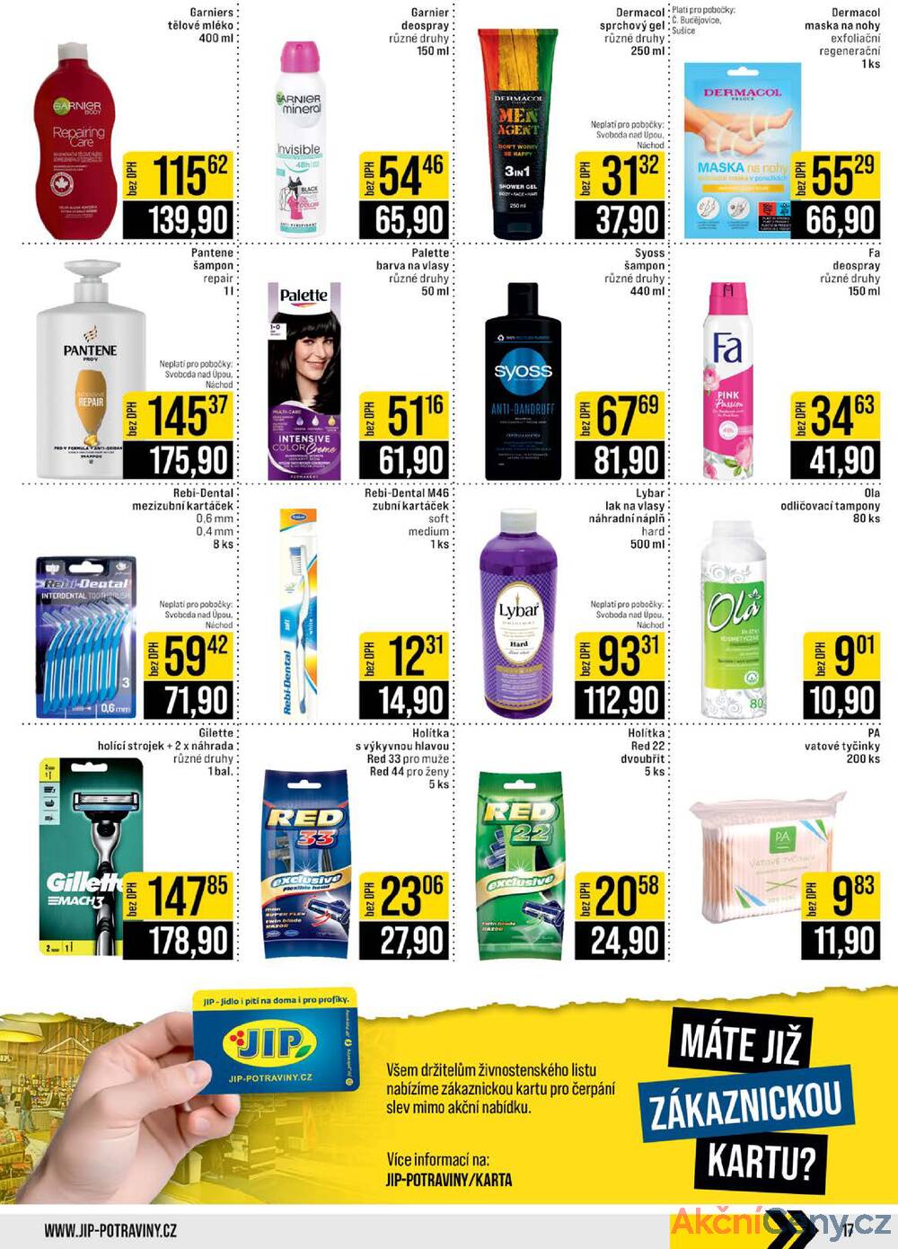 JIP Cash & Carry České Budějovice, Most, Náchod, Polička, Sušice a Svoboda nad Úpou od 14.1. do 20.1.2026