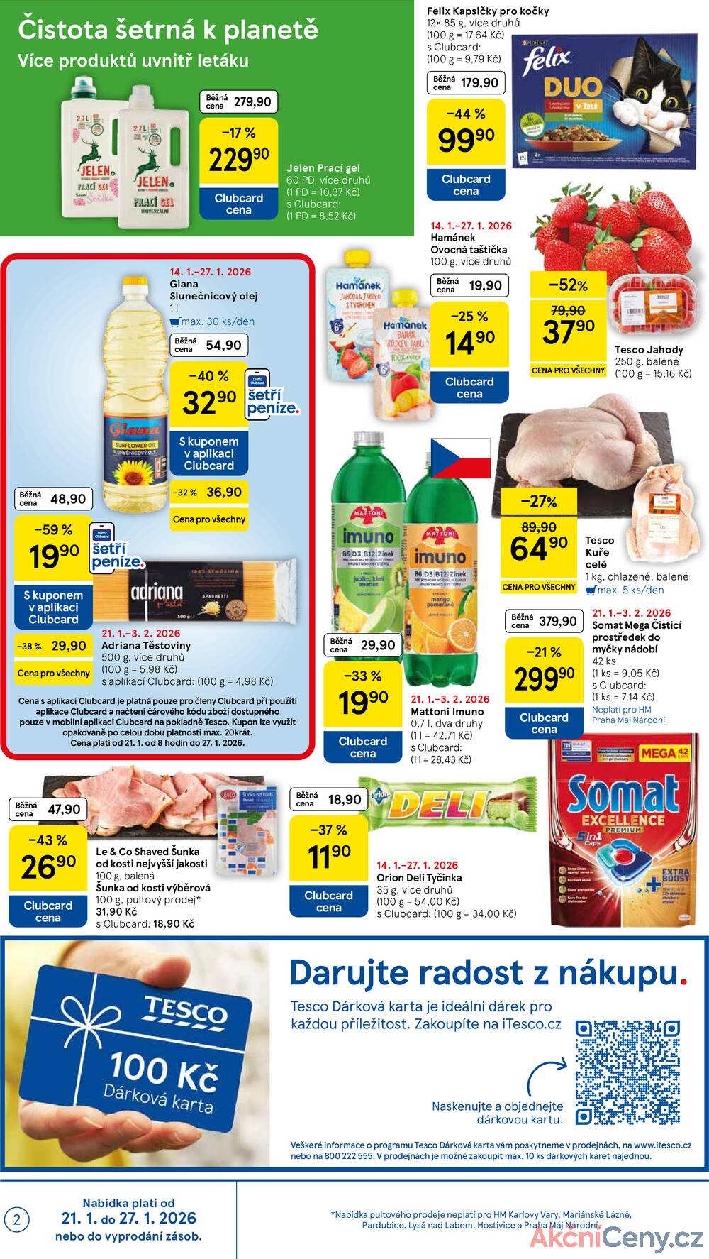 Tesco malé hypermarkety od 21.1. do 27.1.2026