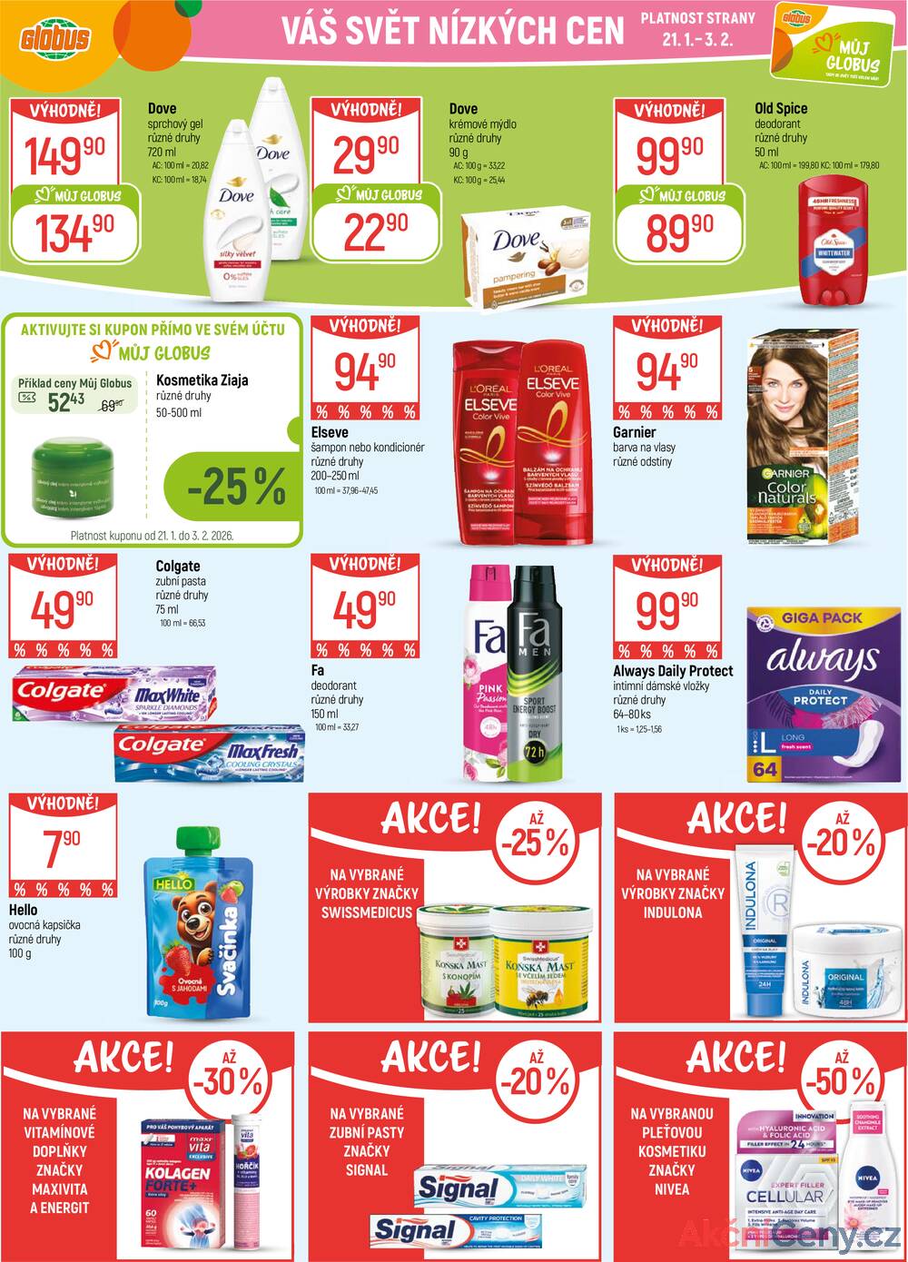 Akční leták Globus 21.1. - 27.1.2026 - Globus Olomouc
